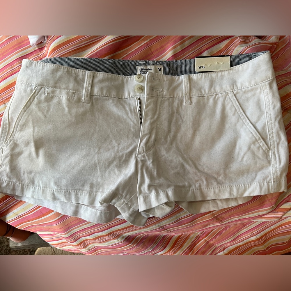 American Eagle White Shorts - Size 8